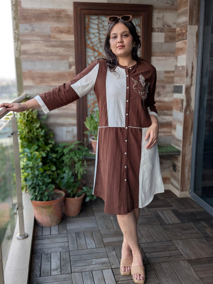 BROWN BIRD DRESS