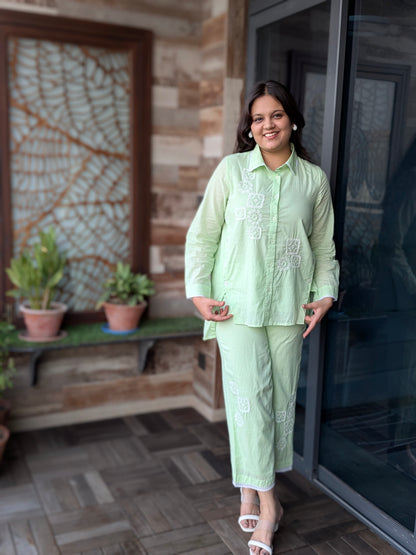 ANSH MINT GREEN COORD SET