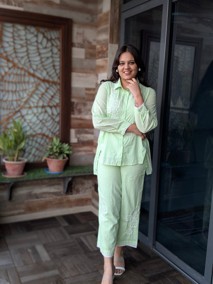 ANSH MINT GREEN COORD SET